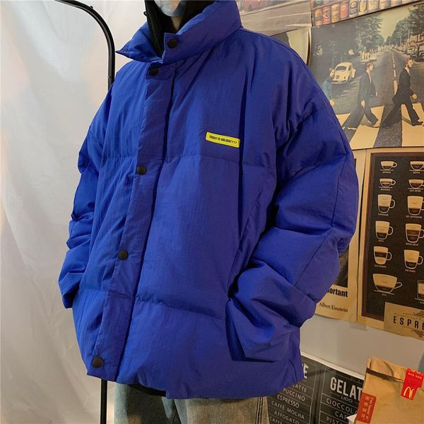 2019 winter men's waterproof parkas casual keep warm outerwear blue snow jackets hit color thickening cotton-padded clothes, Black
2019 winter men's waterproof parkas casual keep warm outerwear blue snow jackets hit color thickening cotton-padded clothes, Black