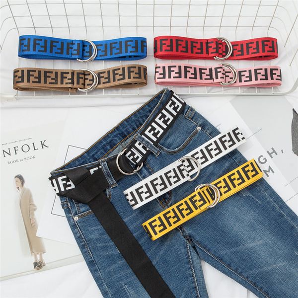2019 Марка FF Нейлоновый Пояс Студент Роскошный Дизайнер парирует девушки Холст рем
2019 Марка FF Нейлоновый Пояс Студент Роскошный Дизайнер парирует девушки Холст рем