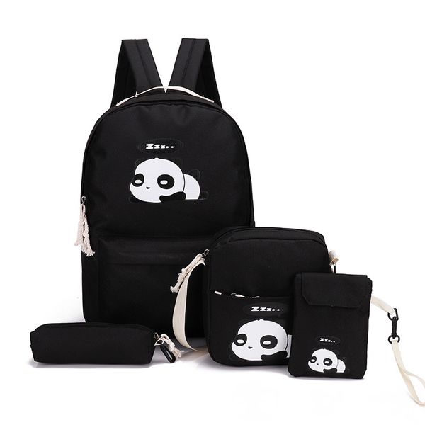 backpack for women panda pattern canvas backpack four-piece set fashion 2019 new casual travel backpacks double shoulder bag
backpack for women panda pattern canvas backpack four-piece set fashion 2019 new casual travel backpacks double shoulder bag