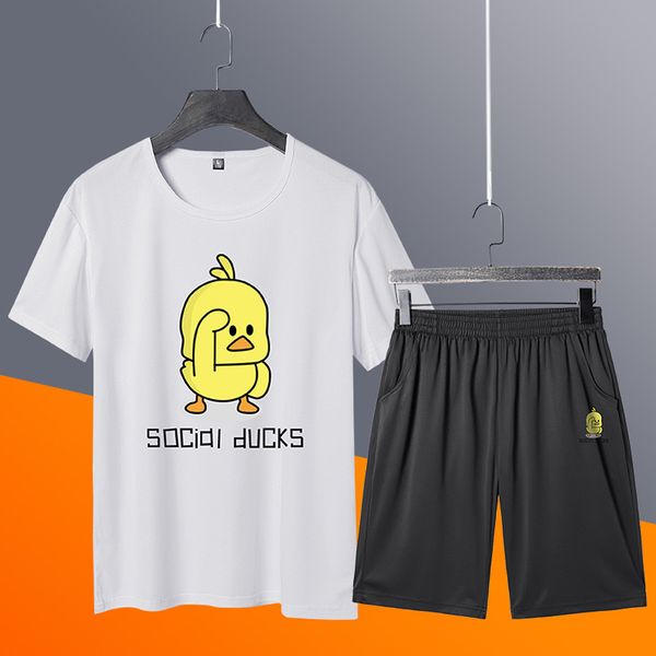 quality men's sets t shirts+shorts men clothing two piece suit tracksuit fashion casual tshirts home sets apr17, Gray
quality men's sets t shirts+shorts men clothing two piece suit tracksuit fashion casual tshirts home sets apr17, Gray