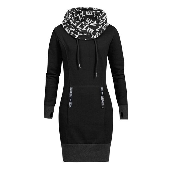 feitong plus size women long sleeve dresses ladies letter print collar turtleneck casual bodycon mini dress vestidos verano 2019, Black;gray
feitong plus size women long sleeve dresses ladies letter print collar turtleneck casual bodycon mini dress vestidos verano 2019, Black;gray