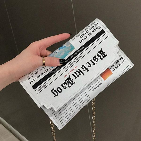 newspaper design women casual envelope bag personality joker clutch bag shoulder messenger women fashion chain evening bags
newspaper design women casual envelope bag personality joker clutch bag shoulder messenger women fashion chain evening bags