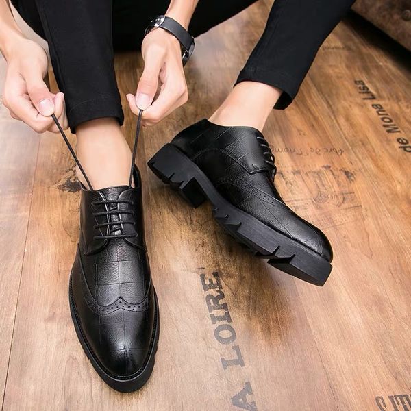 bullock shoes take advantage of british leisure height 8cm leather 10cm cake thick bottom hair stylist men's shoes, Black
bullock shoes take advantage of british leisure height 8cm leather 10cm cake thick bottom hair stylist men's shoes, Black