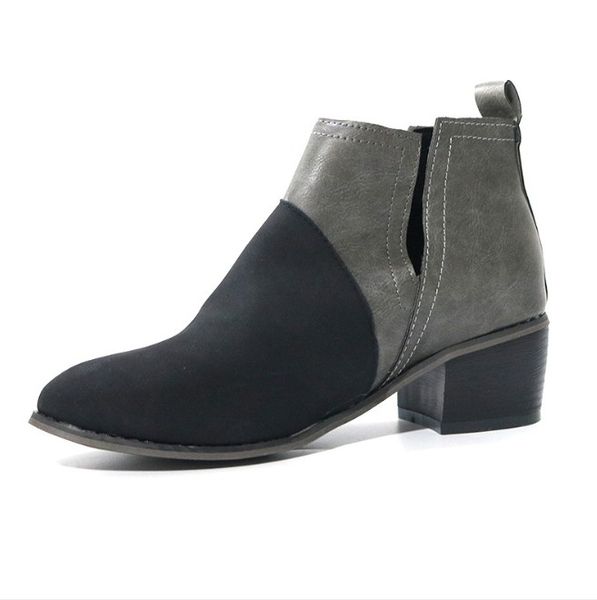 2019 new arrival fashion shoes women boots elasticated patent leather ankle boots pointed low heel boots shoes 35-43, Black
2019 new arrival fashion shoes women boots elasticated patent leather ankle boots pointed low heel boots shoes 35-43, Black