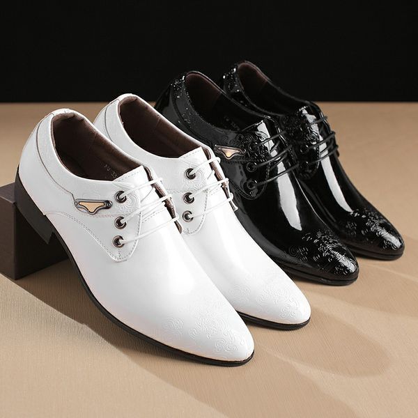 mens dress shoes fashion pointed toe lace up men's business casual shoes white brown black leather oxfords plus size 36-45
mens dress shoes fashion pointed toe lace up men's business casual shoes white brown black leather oxfords plus size 36-45