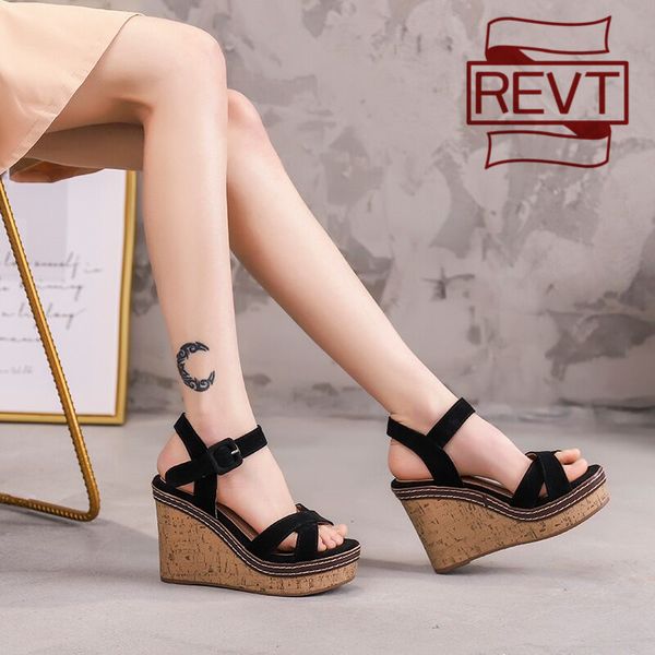 revt 2020 new style womens high-heeled sandals fashion muffin shoes thick bottom waterproof platform sandals womens shoes y200702, Black
revt 2020 new style womens high-heeled sandals fashion muffin shoes thick bottom waterproof platform sandals womens shoes y200702, Black