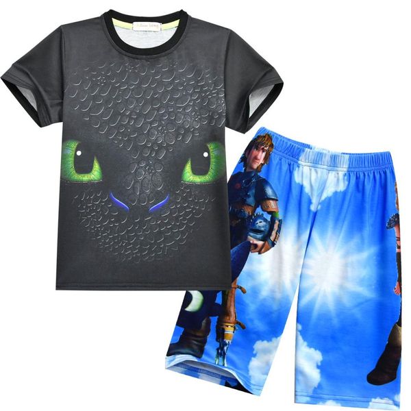 baby boys how to train your dragon cartoon clothes sets kids character short sleeve shirt + shorts 2pcs children clothing sets, White
baby boys how to train your dragon cartoon clothes sets kids character short sleeve shirt + shorts 2pcs children clothing sets, White