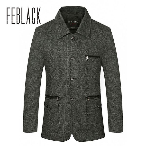 feblack brand clothing mens wool & blends autumn winter warm men's coat smart casual trench jackets wool coats overcoat, Black
feblack brand clothing mens wool & blends autumn winter warm men's coat smart casual trench jackets wool coats overcoat, Black