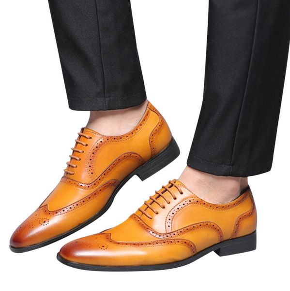 sagace 38-48 fashion leather shoes men pointed formal shoes men lace up designer luxury formal 2019, Black
sagace 38-48 fashion leather shoes men pointed formal shoes men lace up designer luxury formal 2019, Black