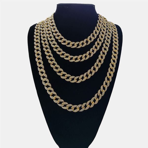 iced out bling rhinestone golden finish miami cuban link chain necklace men's iced out hip hop necklace jewelry 16,18, 20,24 inch, Silver
iced out bling rhinestone golden finish miami cuban link chain necklace men's iced out hip hop necklace jewelry 16,18, 20,24 inch, Silver