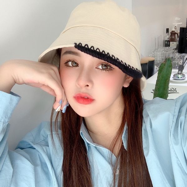 ins fisherman fisherman sun sun female street fashion brand personalized hand-made open line quilted bucket hat sunshade hat, Blue;gray
ins fisherman fisherman sun sun female street fashion brand personalized hand-made open line quilted bucket hat sunshade hat, Blue;gray