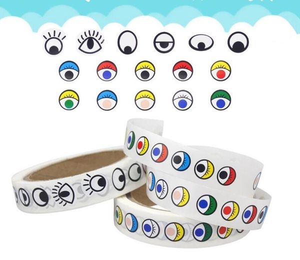 850/500pcs package children's manual diy material roll eye sticker with adhesive black and white color eyeball stickers eyeball
850/500pcs package children's manual diy material roll eye sticker with adhesive black and white color eyeball stickers eyeball