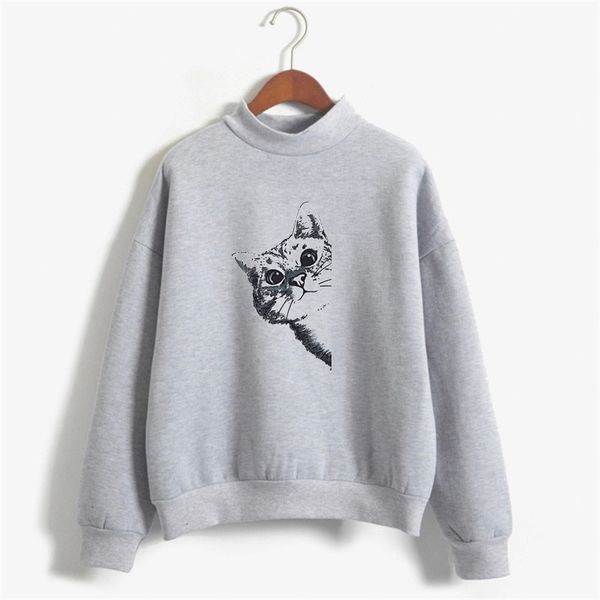 2020 autumn winter side face cat probe cat fleece long-sleeved turtleneck sweater autumn and winter fashion trend hooded sweater, Black
2020 autumn winter side face cat probe cat fleece long-sleeved turtleneck sweater autumn and winter fashion trend hooded sweater, Black