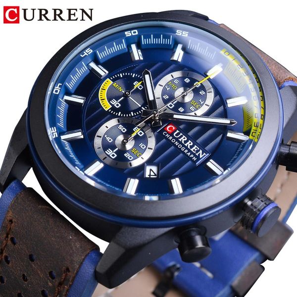 curren blue sport watch mens calendar quartz wristwatches for man clock male genuine leather hours waterproof relogio masculino, Slivery;brown
curren blue sport watch mens calendar quartz wristwatches for man clock male genuine leather hours waterproof relogio masculino, Slivery;brown