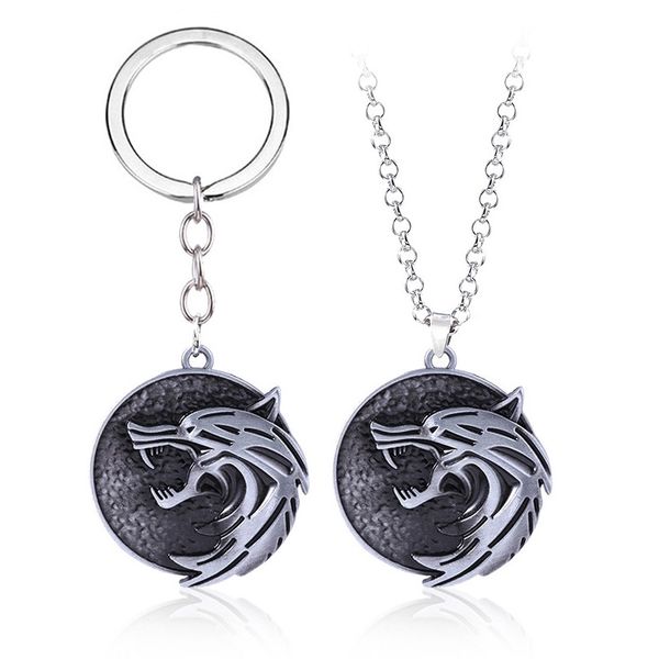 wizard wild hunt keychain vintage wolf head metal key chain for men cool car keyring jewelry, Silver
wizard wild hunt keychain vintage wolf head metal key chain for men cool car keyring jewelry, Silver