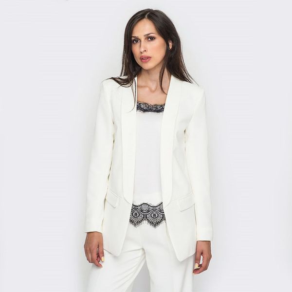 women business suits ladies professional pantsuits with 2 pieces jackets+pants female office uniform formal work wear, White;black
women business suits ladies professional pantsuits with 2 pieces jackets+pants female office uniform formal work wear, White;black