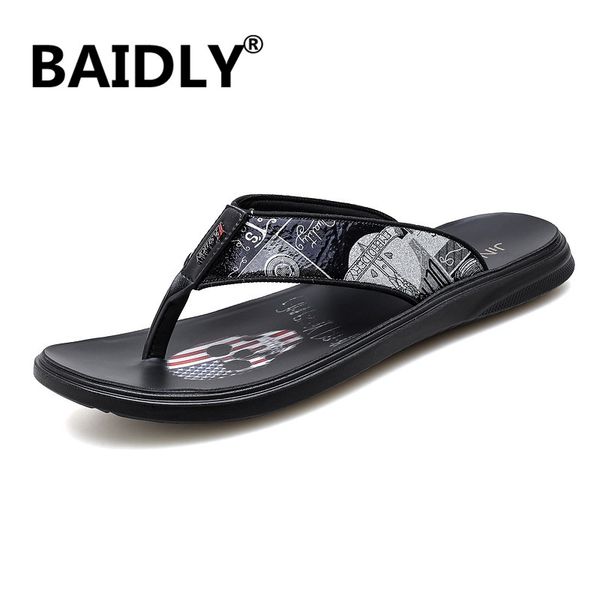 new summer flip flops men leather genuine leather slippers fashion cowhide split outdoor wear slippers men's sandals, Black
new summer flip flops men leather genuine leather slippers fashion cowhide split outdoor wear slippers men's sandals, Black