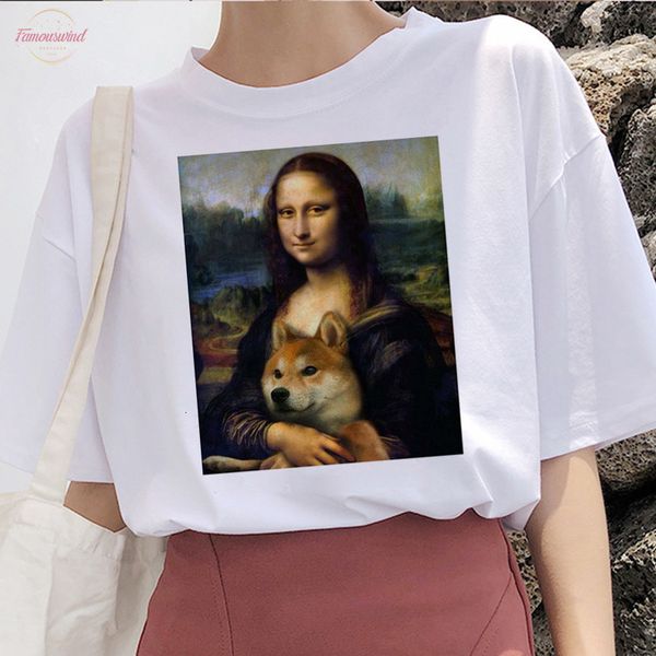 mona lisa t shirt women female streetwear dog korean harajuku funny tshirt graphic ulzzang grunge t shirt femme casual hip hop, White
mona lisa t shirt women female streetwear dog korean harajuku funny tshirt graphic ulzzang grunge t shirt femme casual hip hop, White