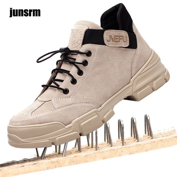 the new pigskin safety work shoes breathable steel toes slip on casual boots for men's safety work shoes welder protective, Black
the new pigskin safety work shoes breathable steel toes slip on casual boots for men's safety work shoes welder protective, Black