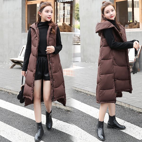winter women vest coat thick warm hooded outwear waistcoat casual long style female sleeveless snow outwear jacket -xxl, Black;white
winter women vest coat thick warm hooded outwear waistcoat casual long style female sleeveless snow outwear jacket -xxl, Black;white