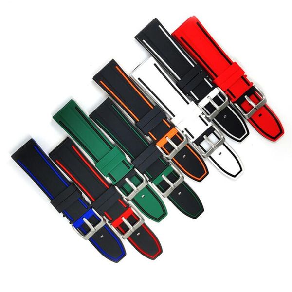 multicolor 22mm silicone watch band rubber wristband bracelet replacement waterproof diver strap spring bars pin buckle wristwatch accessory, Black;brown
multicolor 22mm silicone watch band rubber wristband bracelet replacement waterproof diver strap spring bars pin buckle wristwatch accessory, Black;brown