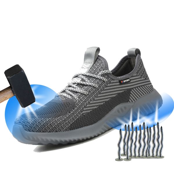 yuxiang lightweight summer breathable work sneakers safety shoes with metal toe puncture-proof safety boots indestructible shoes, Black
yuxiang lightweight summer breathable work sneakers safety shoes with metal toe puncture-proof safety boots indestructible shoes, Black
