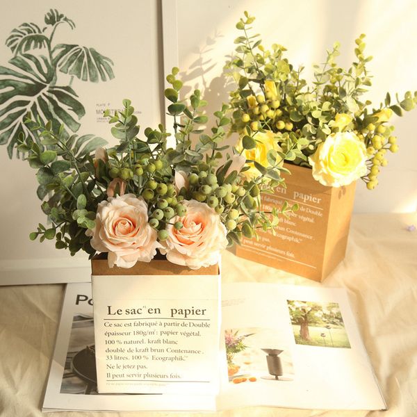 2019 33cm eucalyptus rose bundle simulated flower decoration wedding hand walls for wedding home decor artificial flowers
2019 33cm eucalyptus rose bundle simulated flower decoration wedding hand walls for wedding home decor artificial flowers