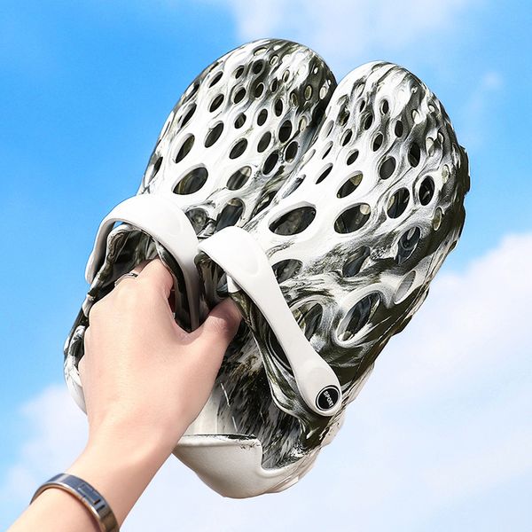 men's shoes clog hole shoes men beach light sandals outdoor summer camo wading sneaker leisure sandalia masculina, Black
men's shoes clog hole shoes men beach light sandals outdoor summer camo wading sneaker leisure sandalia masculina, Black