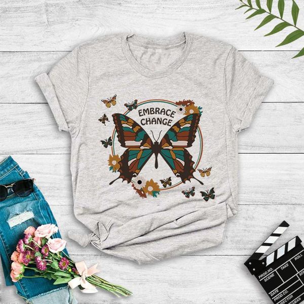 women's t-shirt butterfly print t shirt for women short sleeve o-neck summer femme t-shirts camisetas mujer manga corta tshirt, White
women's t-shirt butterfly print t shirt for women short sleeve o-neck summer femme t-shirts camisetas mujer manga corta tshirt, White