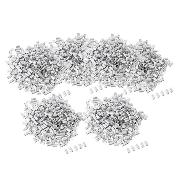 600pcs double barrel crimp sleeves fishing wire leader crimps aluminum
600pcs double barrel crimp sleeves fishing wire leader crimps aluminum