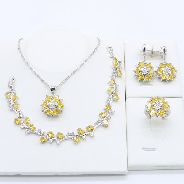 yellow zirconia 925 sterling silver jewelry sets for women bracelet necklace pendant ring earrings bridal birthday gift, Slivery;golden
yellow zirconia 925 sterling silver jewelry sets for women bracelet necklace pendant ring earrings bridal birthday gift, Slivery;golden