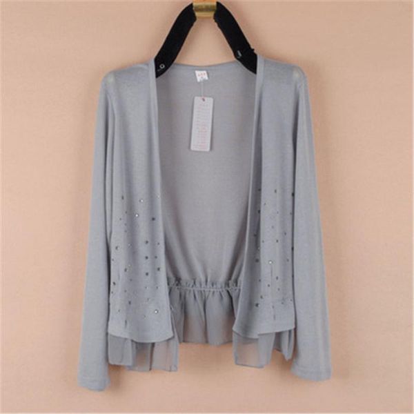 2020 summer large size 4xl 5xl women's long-sleeved ultra-thin air conditioning short coat star womens knit cardigan pz2463, White
2020 summer large size 4xl 5xl women's long-sleeved ultra-thin air conditioning short coat star womens knit cardigan pz2463, White