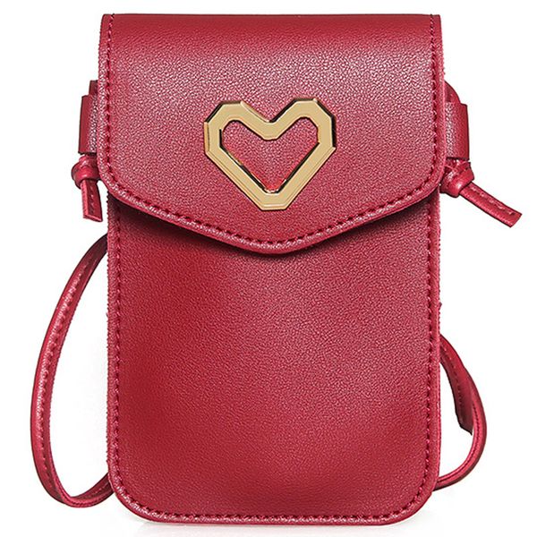 девушка плеча сотового телефона сумка простое сердце образного crossbody сумка pu mini женская мода
девушка плеча сотового телефона сумка простое сердце образного crossbody сумка pu mini женская мода
