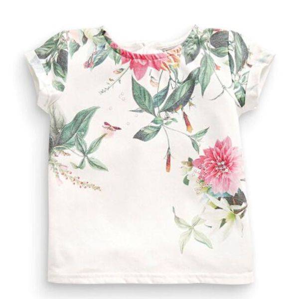 little maven children 2019 summer baby girls clothes short sleeve flower print t shirt cotton brand tee, Blue
little maven children 2019 summer baby girls clothes short sleeve flower print t shirt cotton brand tee, Blue