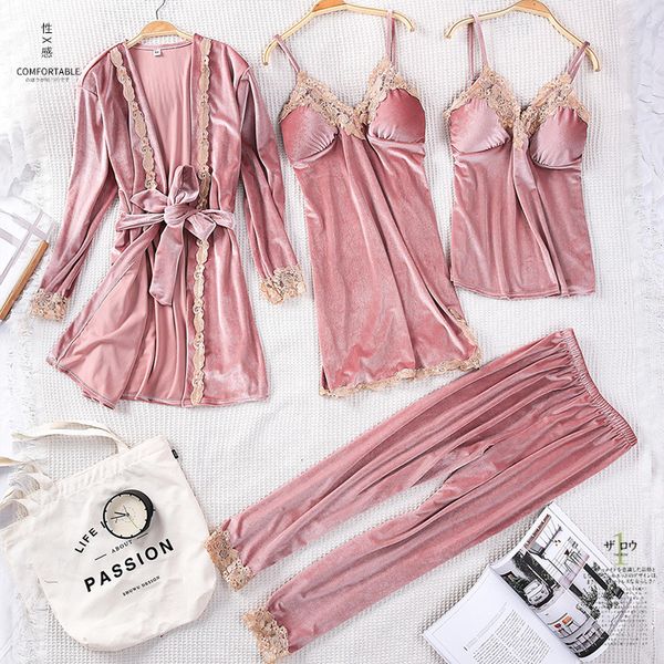 winter women velvet sleepwear comfortable loose lounge robe set lace warm 3pcs pajamas sleep suit kaftan nightgown home clothing, Black;red
winter women velvet sleepwear comfortable loose lounge robe set lace warm 3pcs pajamas sleep suit kaftan nightgown home clothing, Black;red