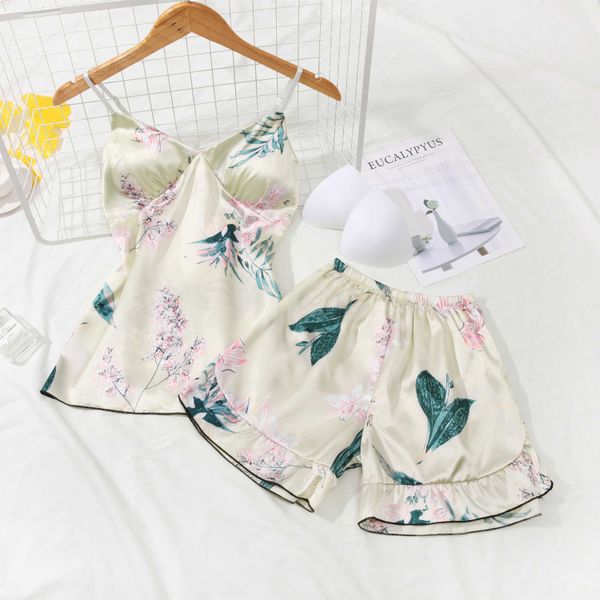 pajamas suit new fashion 2019 women's summer cartoon homewear sweet lovely sleeveless silk girls pijama set woman tracksuit, Blue;gray
pajamas suit new fashion 2019 women's summer cartoon homewear sweet lovely sleeveless silk girls pijama set woman tracksuit, Blue;gray