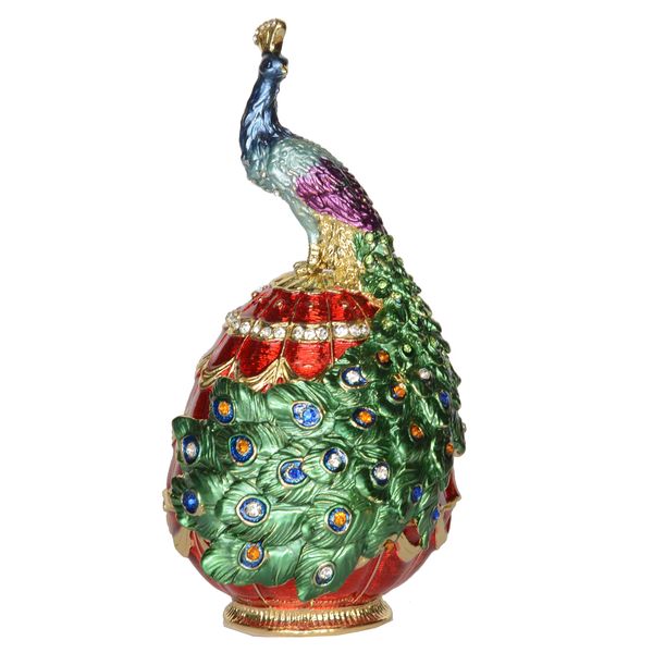peacock on faberge egg trinket jewelry box ring holder easter gifts collectible figurines tablecreative gifts, Black;white
peacock on faberge egg trinket jewelry box ring holder easter gifts collectible figurines tablecreative gifts, Black;white