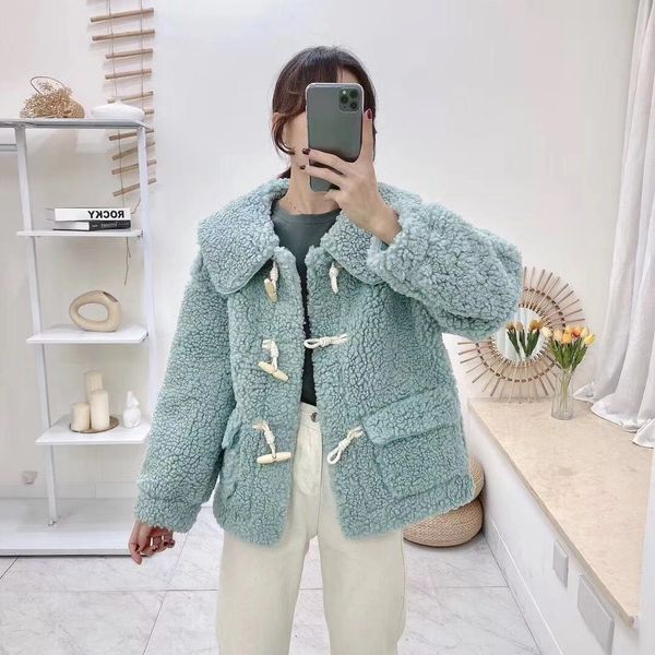 2019 new winter women wool blends coat lamb mao xuesheng short plush early high school students coats outerwear sky blue 6162, Black
2019 new winter women wool blends coat lamb mao xuesheng short plush early high school students coats outerwear sky blue 6162, Black