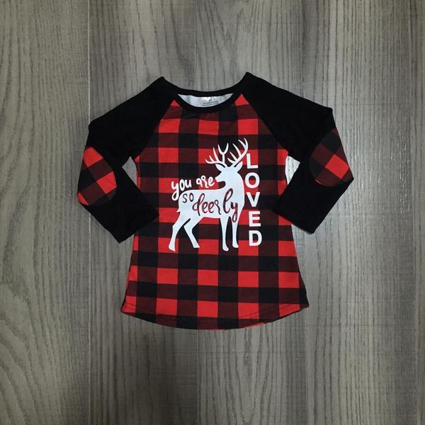christmas fall/winter baby girls children clothes boutique cotton t-shirt raglans plaid deer long sleeve patch kids wear, White
christmas fall/winter baby girls children clothes boutique cotton t-shirt raglans plaid deer long sleeve patch kids wear, White