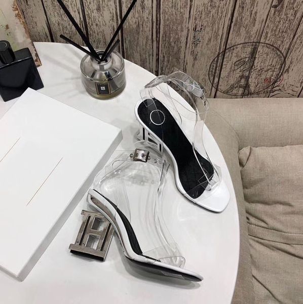 2020 europe and america new pvc letter heel retro high heels sandals fashion women's real leather sandals banquet shopping beach shoes, Black
2020 europe and america new pvc letter heel retro high heels sandals fashion women's real leather sandals banquet shopping beach shoes, Black