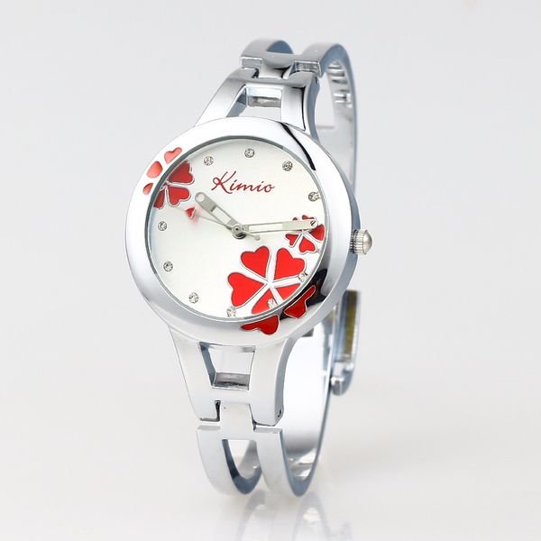 kimio fashion brand dress ladies bracelet watches for women diamond jewel lucky clover stainless quartz watches, Slivery;brown
kimio fashion brand dress ladies bracelet watches for women diamond jewel lucky clover stainless quartz watches, Slivery;brown