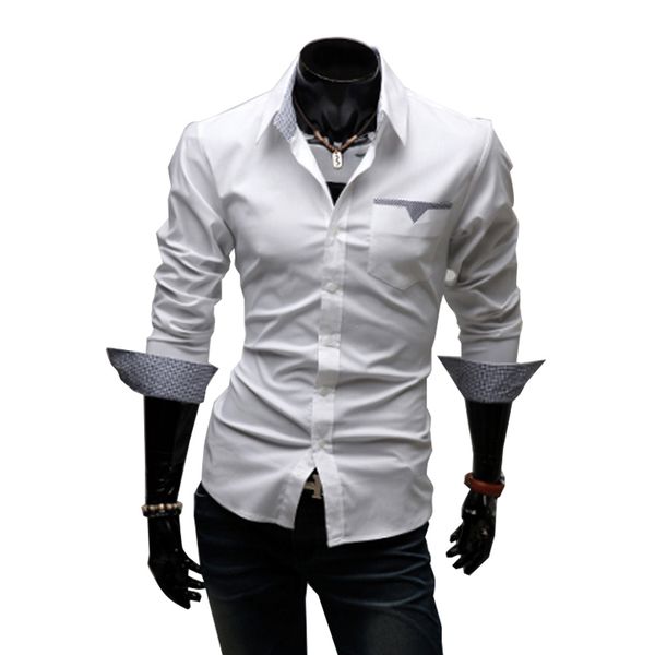 nice summer mens shirts fashion vogue long sleeved shirts slim fit male social camisa masculina plus size xxxl 51, White;black
nice summer mens shirts fashion vogue long sleeved shirts slim fit male social camisa masculina plus size xxxl 51, White;black