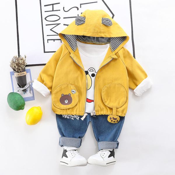 2020 spring autumn baby boys clothing set children boys tracksuit 3 pcs coat+shirt+pants clothes suit kids boys clothing outfits t200707, White
2020 spring autumn baby boys clothing set children boys tracksuit 3 pcs coat+shirt+pants clothes suit kids boys clothing outfits t200707, White
