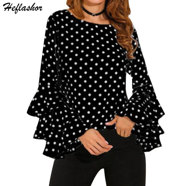 heflashor summer women casual slim bohemian chiffon shirt polka dot trumpet sleeve shirt vintage ladies blouse plus size, White
heflashor summer women casual slim bohemian chiffon shirt polka dot trumpet sleeve shirt vintage ladies blouse plus size, White