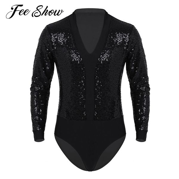 men one-piece shiny sequins dance shirt romper costume stage dancewear long sleeve high cut dance bodysuit short unitard leotard, Black;red
men one-piece shiny sequins dance shirt romper costume stage dancewear long sleeve high cut dance bodysuit short unitard leotard, Black;red