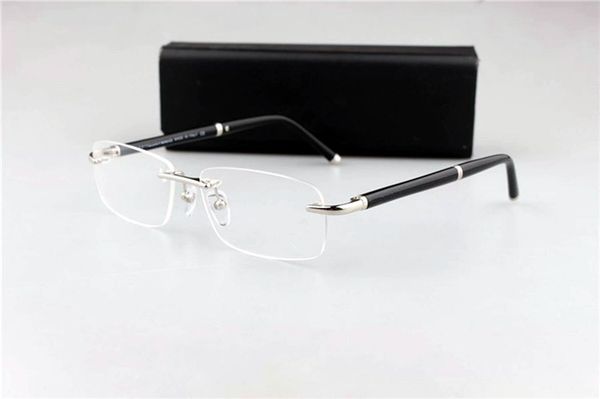 classical mb374 business rimless men square glasses frame 57-16-140 for prescription eyewear full-set case ome factory outlet, Black
classical mb374 business rimless men square glasses frame 57-16-140 for prescription eyewear full-set case ome factory outlet, Black