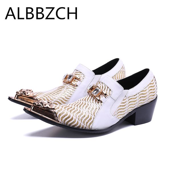 white height increasing wedding shoes men high heels metal poited toe genuine leather casual party shoes career work club, Black
white height increasing wedding shoes men high heels metal poited toe genuine leather casual party shoes career work club, Black