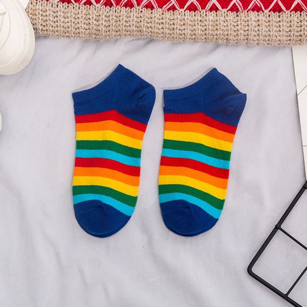 rainbow striped patterned funny short socks women cool cotton harajuku socks female fashion colored happy sock, Black;white
rainbow striped patterned funny short socks women cool cotton harajuku socks female fashion colored happy sock, Black;white