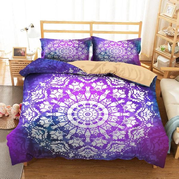 bedding clothes home textiles dream purple mandala printed duvet cover with pillowcases for single size
bedding clothes home textiles dream purple mandala printed duvet cover with pillowcases for single size