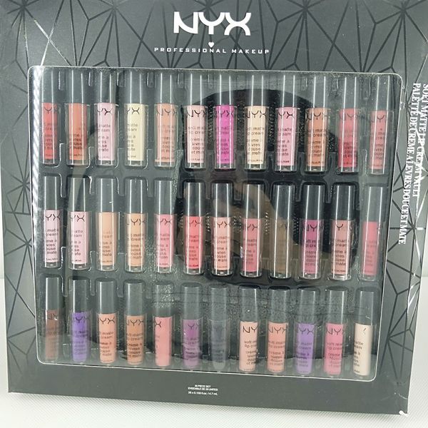 nyx soft matte lip cream nyx 36pcs set lipstick lip gloss matte no fading sofe velvet lip makeup 36 colors/set